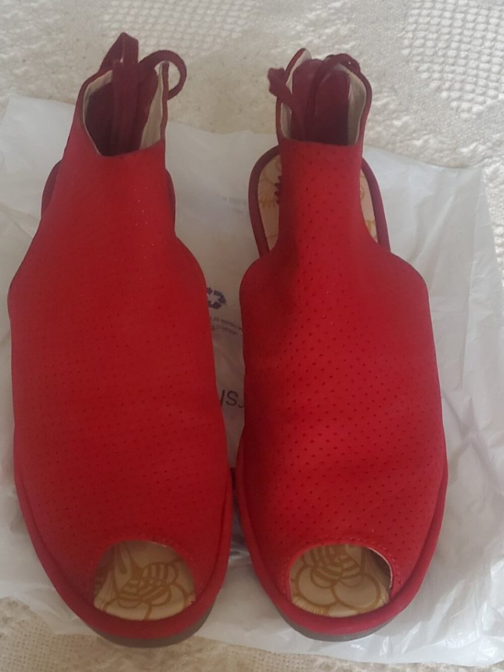 Fly London ankle tie sandals